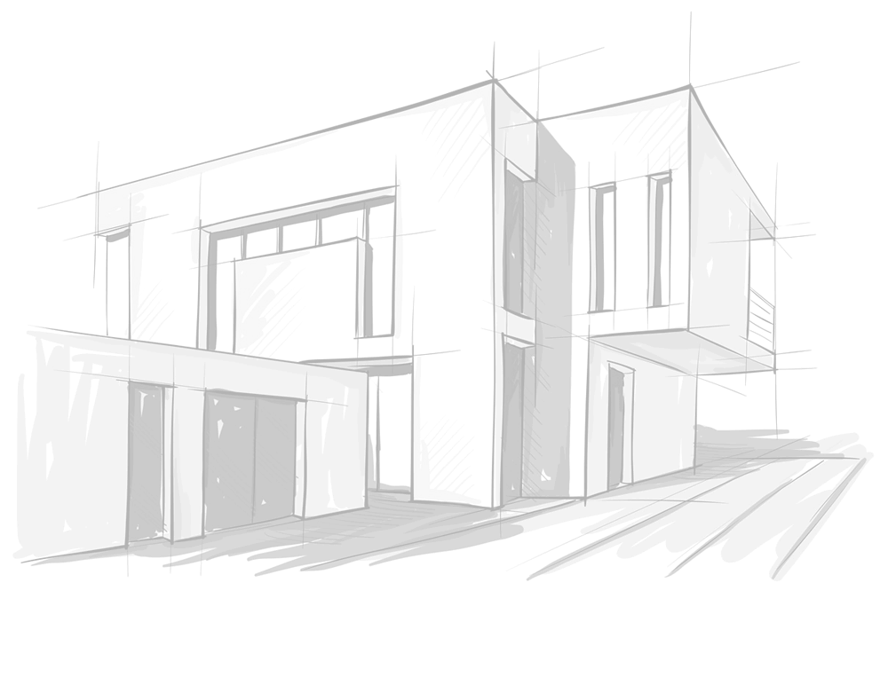 Изображение наброска здания